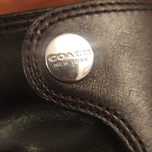 Coach Waldorf Black Heeled Ankle Boots Sz 7.5 - Picture 5 of 9